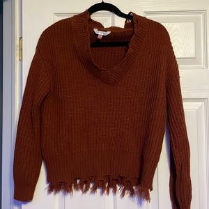 Dark orange sweater